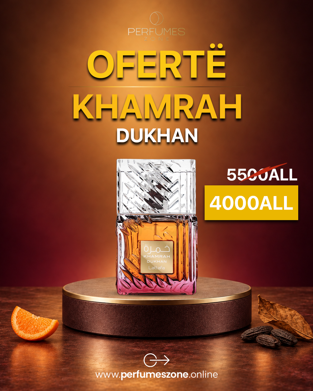 Khamrah Dukhan Lattafa Perfumes